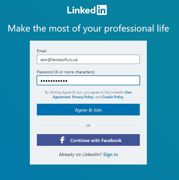 Setting up a LinkedIn Login